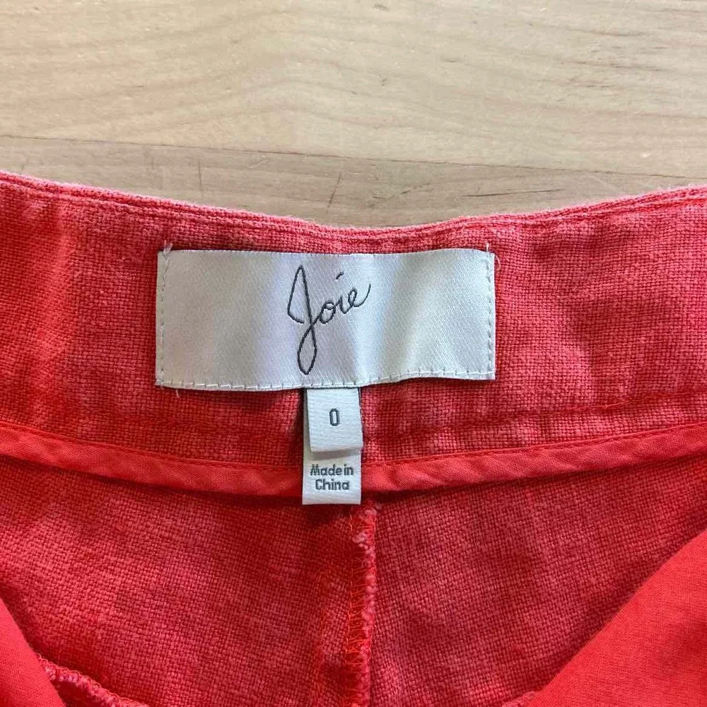 Joie Women Size 0 Orange Preloved Shorts